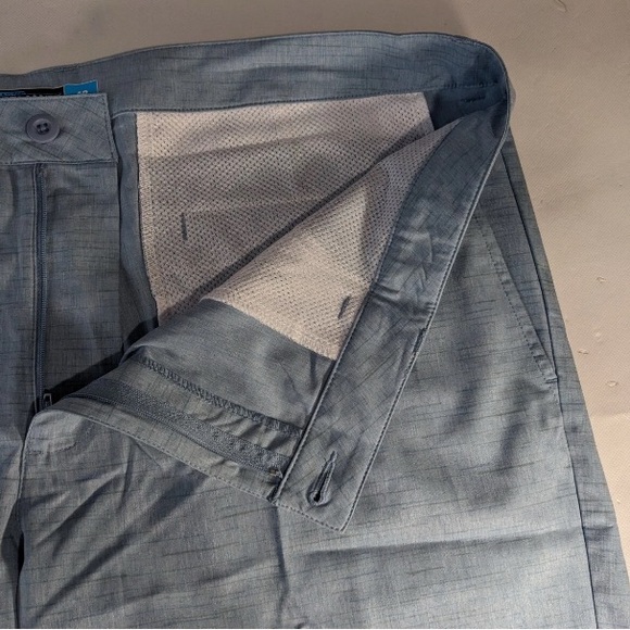 NEW Size 42 Mens Roundtree & Yorke Performance Chino Flat Shorts 9"I Blue - Picture 6 of 8